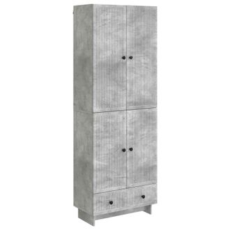 vidaXL Juego De Armarios 2 Uds. Gris Hormig&oacute;n Madera De Ingenier&iacute;a Vidaxl