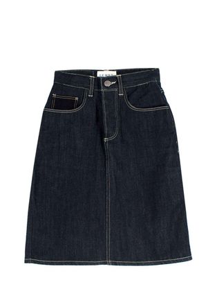 Le Kilt Darkwash Denim Skirt Size XXS