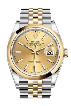 Rolex Pre-owned Rolex Datejust Champagne Dial Mens Watch M126203-0015