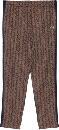 Lacoste Paris Monogram Trainingsbroeken - Heren - Sweatpants - Bruin - S - Katoen - Broeken