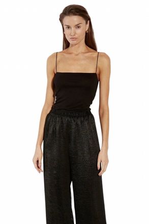 Enza Costa Essential Strappy Tank Top In Black