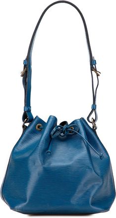 Louis Vuitton Pre-owned Womens Petit Noe Bucket Drawstring Bag - Sky Blue Leather - One Size