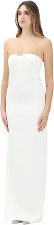 Elisabetta Franchi Dames, Jurken, Beige, Maat: L Poliester
