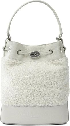 Zanellato Dallys Bucket Bag - Dames - Schoudertassen - Wit - ONE Size - Leer - Tassen