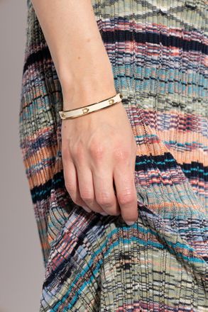 Coach Bracelet With Logo, Womens, Cream