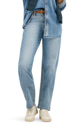 Lee Rider High Waist Straight Leg Jeans in Dazzled at Nordstrom, Size 26
