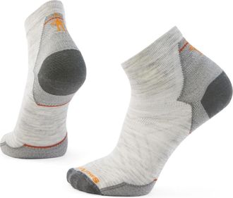 Smartwool Mens Run Zero Cushion Ankle Socks Gray XL