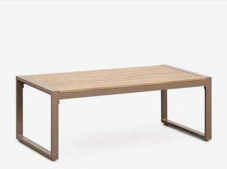 Sklum Sklum - Tavolino da giardino rettangolare 110x55 cm in alluminio Lipov