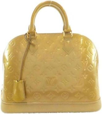 Louis Vuitton Pre-owned Vintage Canvas Handbag - Dames - Vintage Handtas - Geel - ONE Size - Vintage