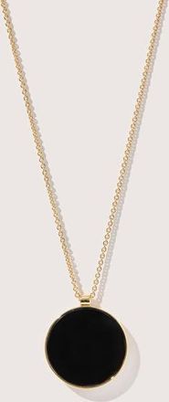 Otiumberg 14kt Gold Vermeil Onyx Sphere Pendant in Yellow Toned Gold at Nordstrom