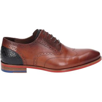 Floris Van Bommel Heren Zakelijke Lage Schoenen Cognac - Heren - Nette schoenen - Bruin - 45 EU - Leer - Schoenen