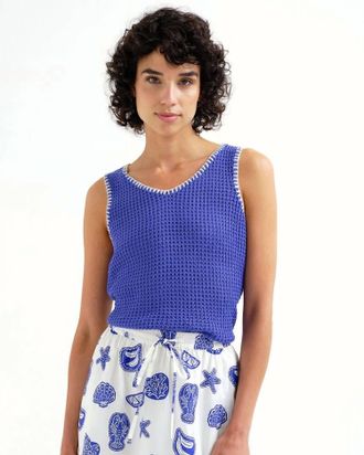 Compa&ntilde;&iacute;afant&aacute;stica Knitted Vest In Oasis