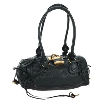 Chlo&eacute; Pre-owned Handbags, female, Black, Size: ONE SIZE Pre-owned Leather Tote Bag