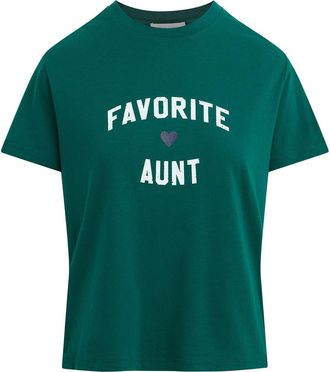 Favorite Daughter The Favorite Aunt T-Shirt in Rainforest/White at Nordstrom, Size X-Large