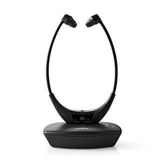 Nedis Auriculares Inalambricos Para Television Rf En La Oreja Duracion Maxima De La Bateria 45 Horas 35 Metros Audio Digital Base De Bateria Control De Equi