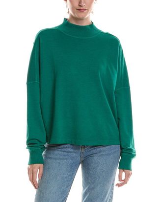 Michael Stars Mila Mock Neck Sweatshirt
