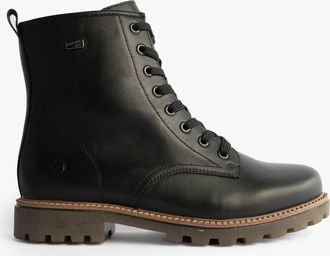 Remonte Womens Leather Ankle Zip Boots Black - Size UK 7.5