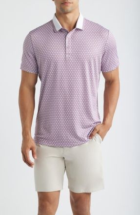 Redvanly Duncure Performance Polo in Lilac at Nordstrom, Size Xx-Large