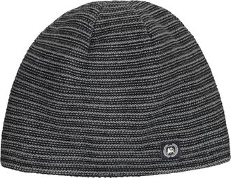 Lerros Skim&uuml;tze LERROS Teddy-gef&uuml;tterte Strickm&uuml;tze, gestreift, Herren, Gr. Normalgr&ouml;ssen, schwarz, Materialmix, M&uuml;tzen Skim&uuml;tze