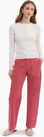 Rebecca Taylor Verana Knit Sweater in Ivory at Nordstrom, Size X-Small