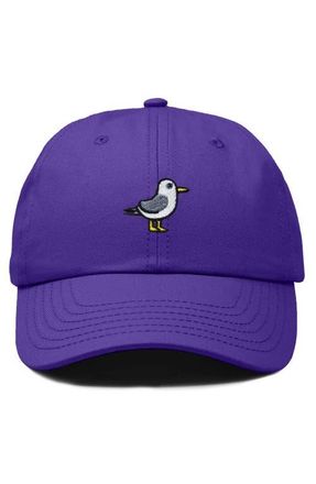 Dalix Seagull Embroidered Everyday Cap in Purple at Nordstrom