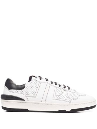 Lanvin perforated-panel leather sneakers - men - Calf Leather/Rubber/Polyester/Calf Leather - 44 - White