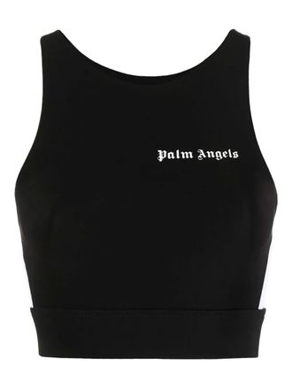 Palm Angels stripe-detail performance top - 1001