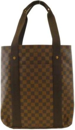 Louis Vuitton Pre-owned Tote Bags, female, Brown, Size: ONE SIZE Pre-owned Canvas Tote Bag