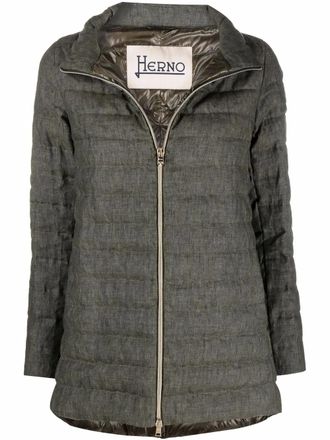 Herno Jas met rits - Groen