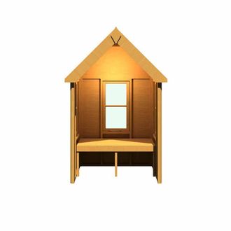 Shires Almarie Pressure Treated Arbour - L100.6 x W130.6 x H221.4 cm in Brown