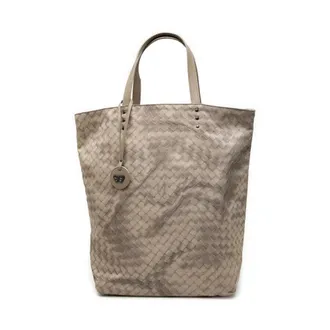 Bottega Veneta Pre-owned Tote Bags, female, Brown, Size: ONE SIZE Pre-owned Woven Leather Tote Bag