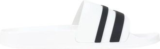GCDS Witte sportieve heren sliders met logoketting - Heren - Sandalen - Wit - 41 EU - Schoenen