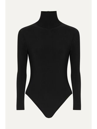 Norma Kamali Stretch-jersey Turtleneck Bodysuit - Nero