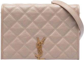 Saint Laurent Pre-owned Cross Body Bags, female, Beige, Size: ONE SIZE Pre-owned The Becky Shoulder Bag