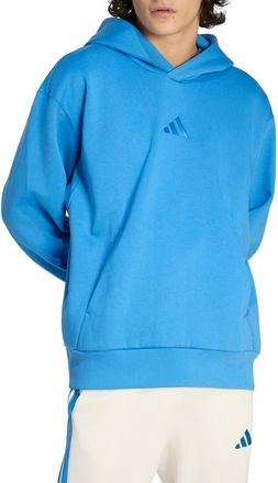 adidas All SZN Oversize Fleece Pullover Hoodie in Ray Blue// at Nordstrom, Size Xx-Large R