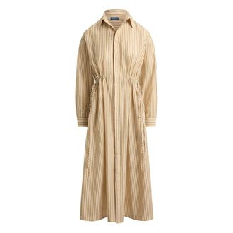 Polo Ralph Lauren Shirt Kleedjes - Dames - Shirt Kleedjes - Beige - 2XS - Kleedjes