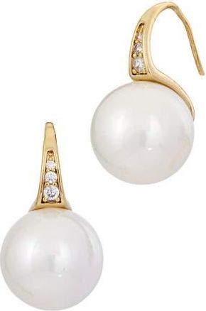 Savvy Cie Jewels Cubic Zirconia & Mother-of-Pearl Drop Earrings in Yellow at Nordstrom Rack