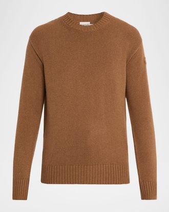 Moncler Mens Wool and Cashmere Crewneck Sweater