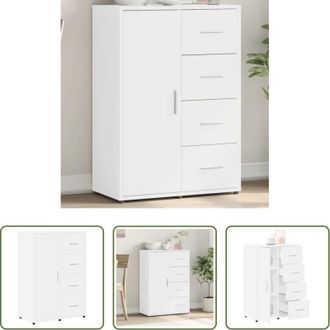 vidaXL Credenza bianca - Credenza Bianca 60x31x84 cm in Legno Multistrato