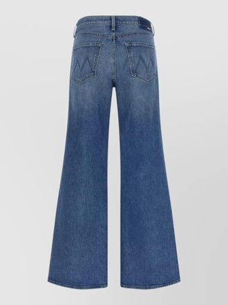 Mother tomcat roller denim trousers contrast stitching