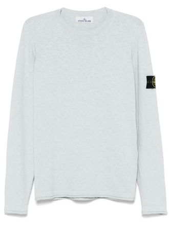 Stone Island Stocking Stitch Organic Cotton Nylon Crewneck