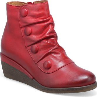 Miz Mooz Maxy Wedge Bootie in Red at Nordstrom Rack, Size 7.5-8Us / 38Eu