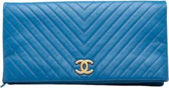 Chanel Pre-owned Clutches, female, Blue, Size: ONE SIZE Pre-owned Vintage Clutch