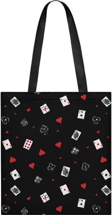 Generic Poker Tote Bag for Women Men Shoulder Bags Purses Pouch Handbags