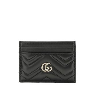 Gucci GG Marmont Chevron Card Holder