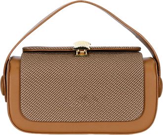 Generic Womens Shoulder Bag - Fabric Flap Sling Tote with Top Handle and Zipper Closure, Elegant Clutch Purse for Business, Wedding, Weekend Trips, or Daily O