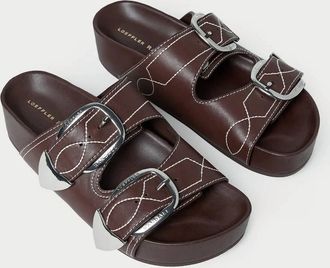 Loeffler Randall Womens Nico Two-Band Sandal In Espresso
