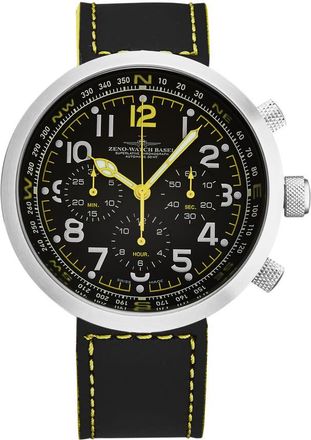 Zeno Ronda Auto Chronograph Automatic Black Dial Mens Watch B560-A19