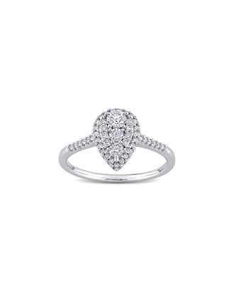 Rina Limor 10K 0.50 Ct. Tw. Diamond Halo Ring