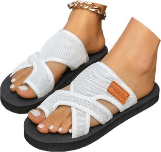 Generic Flat Sandals For Women Wide Feet Arch Support Flip Flops for Women Orthotic Sandals for Plantar Fasciitis Lightweight Thong Sandals for Walking, Foot 